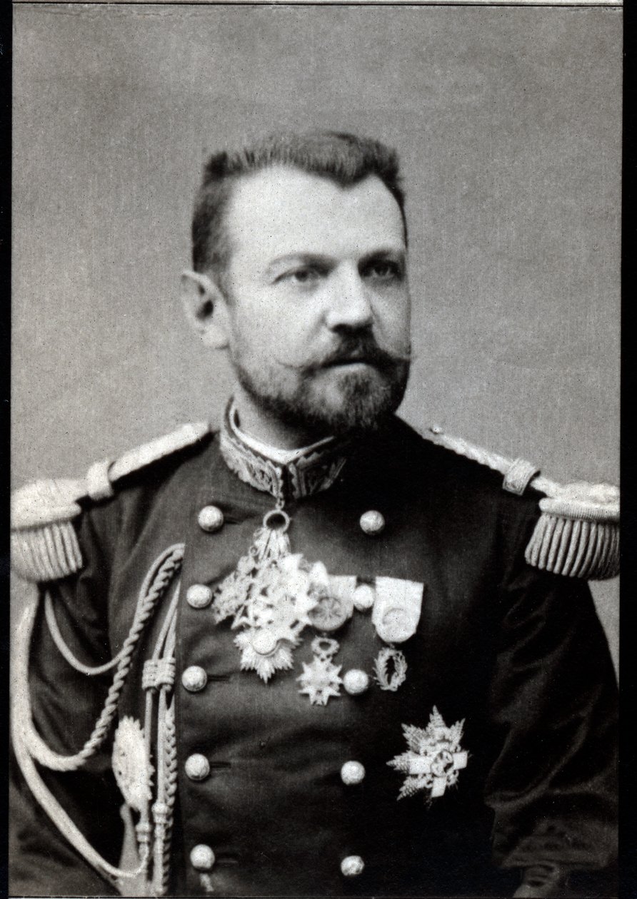 Porträt von Henri Joseph Brugere (1841-1918), französischer General von French Photographer