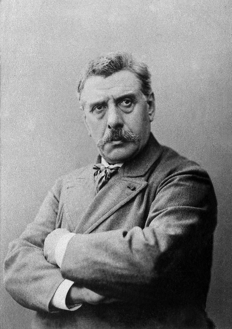 Porträt von Jean Joseph Alexandre Falguiere (1831-1900), Professor für Bildhauerei an der Ecole des Beaux-Arts de Paris von French Photographer