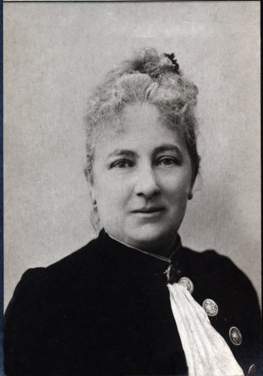 Porträt von Juliette Adam (1836-1936), französische Schriftstellerin und Feministin von French Photographer