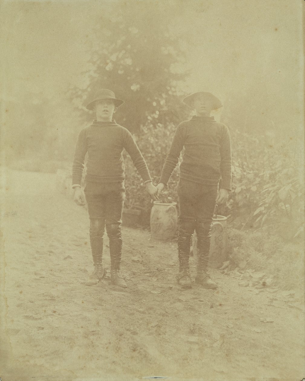 Porträt von Michel Monet und Jean-Pierre Hoschede von French Photographer
