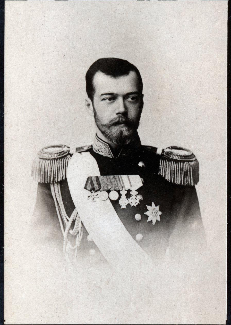 Porträt von Nikolaus II. von Russland (1868-1918), Kaiser von Russland von French Photographer