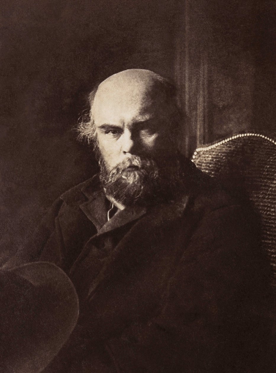 Porträt von Paul Verlaine (1844-1896), französischer Dichter. von French Photographer