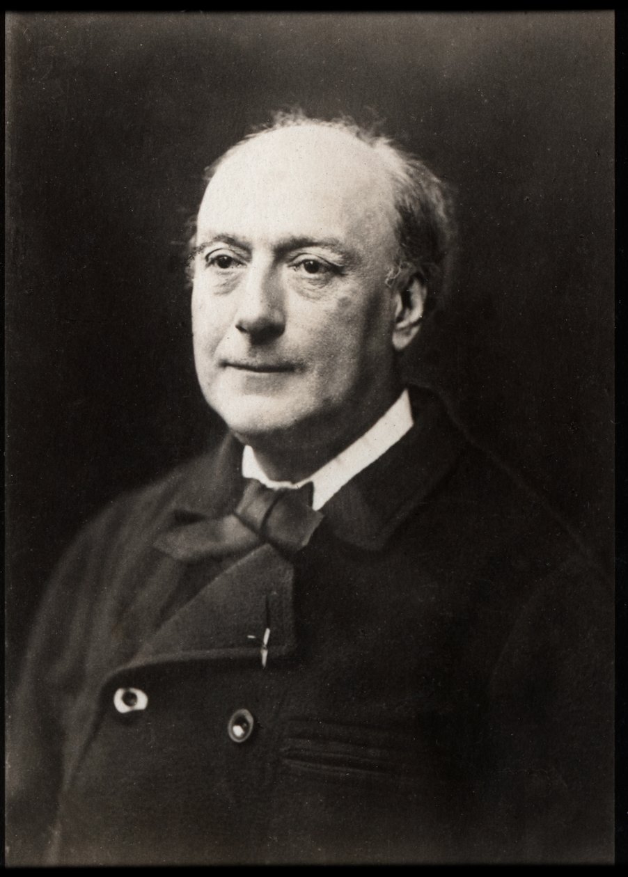 Porträt von Théodore de Banville (1823-1891), französischer Dichter von French Photographer