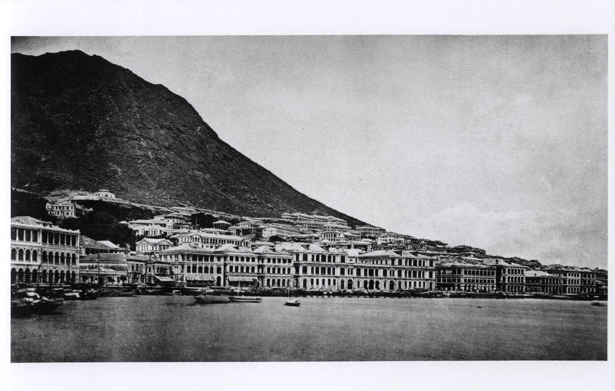 Die Praya, Hongkong, aus Illustrations de la Chine et de ses Habitants von J. Thompson, veröffentlicht 1873 von French Photographer