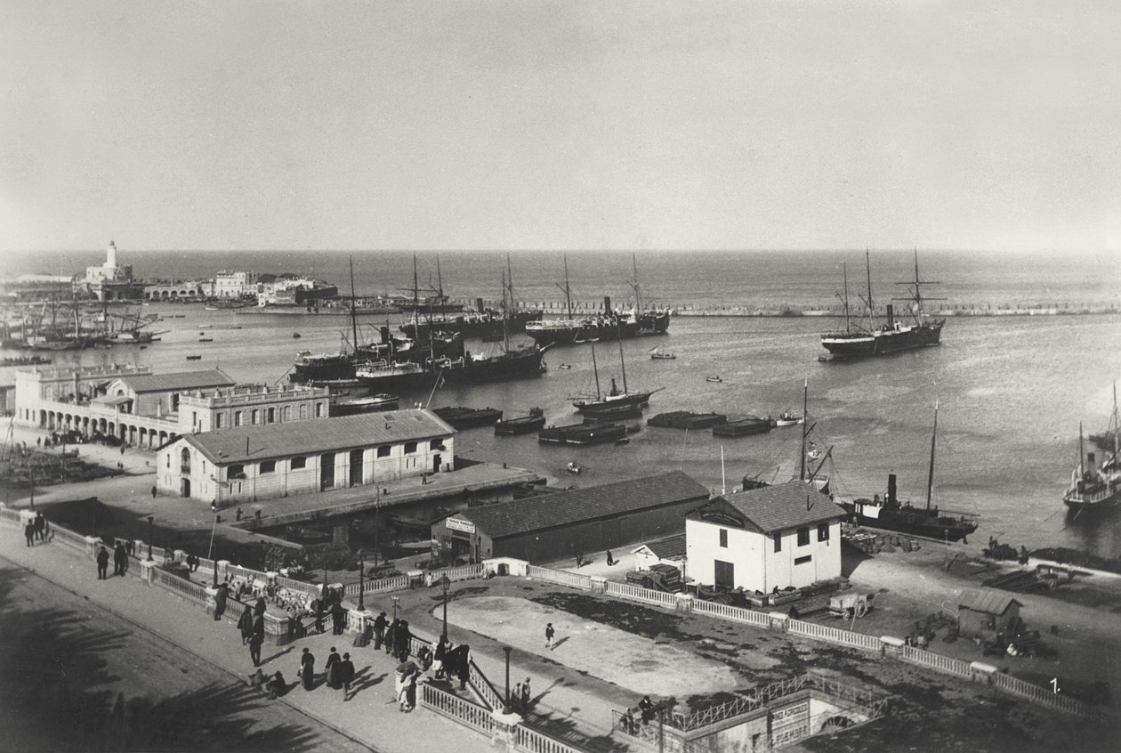 Der Hafen von Algier, 20. April 1886 von French Photographer