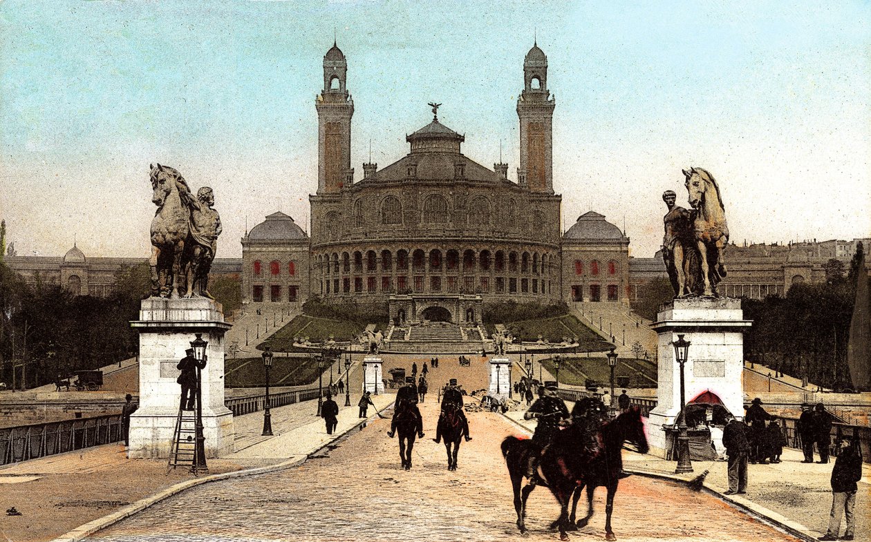 Trocadero-Palast, gebaut für die Pariser Weltausstellung 1878, um 1906 von French Photographer