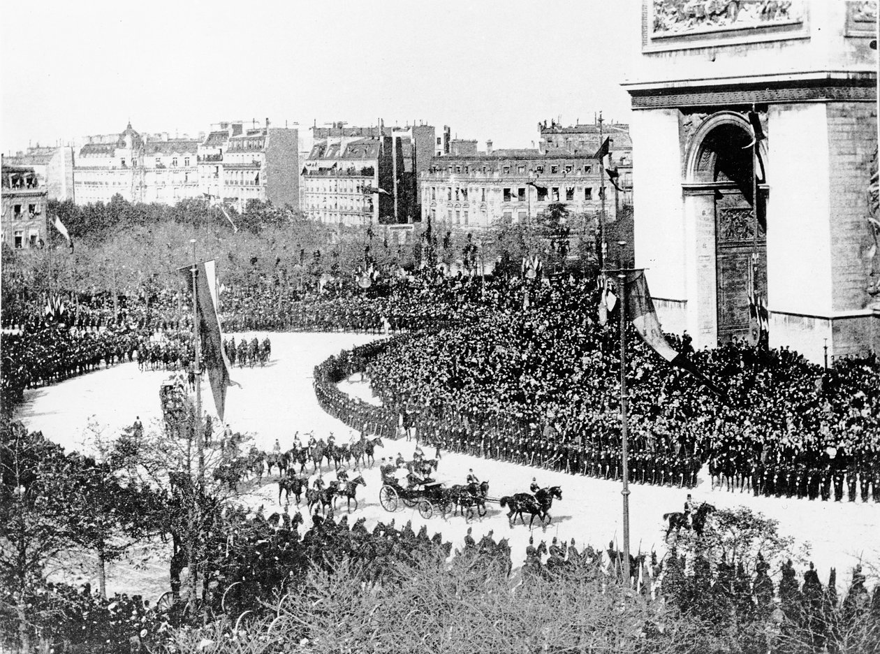 Besuch von Zar Nikolaus II. in Paris, 1896 von French Photographer