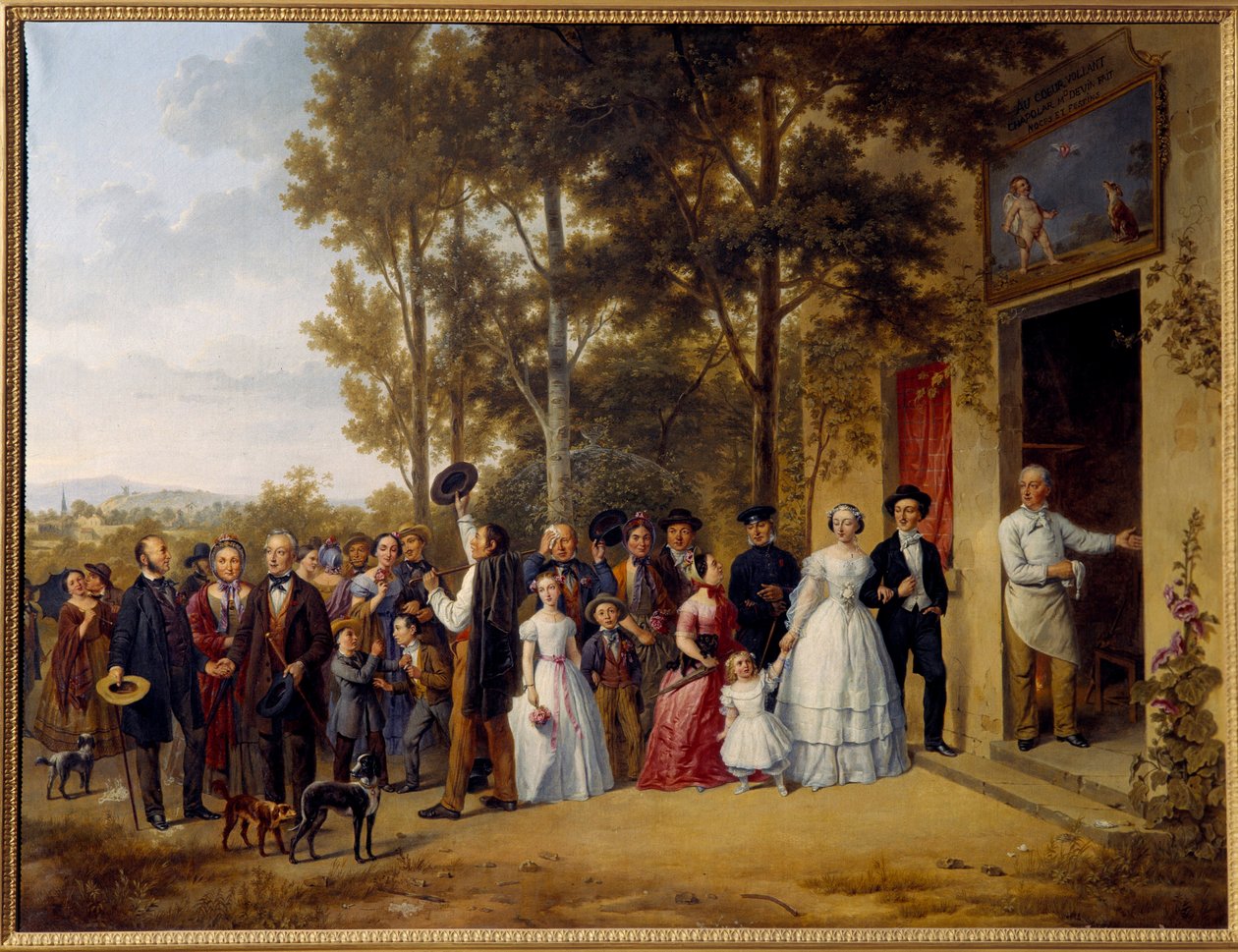 Eine Hochzeit im Restaurant du Coeur Volant in Marly von French School