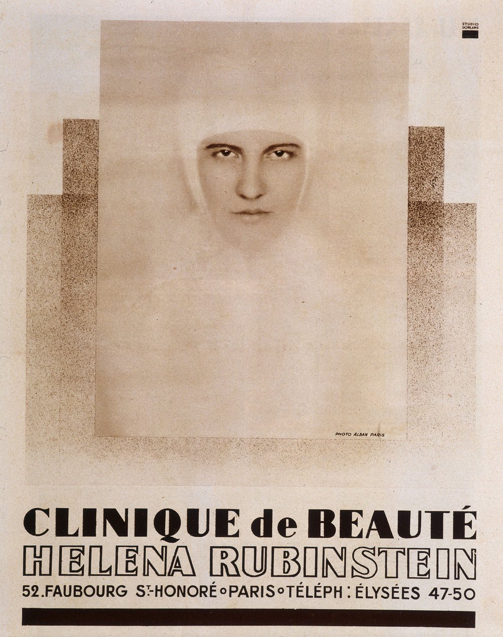 Werbung für Héléna Rubinstein Beauty Clinic in Paris - in Vu von French School