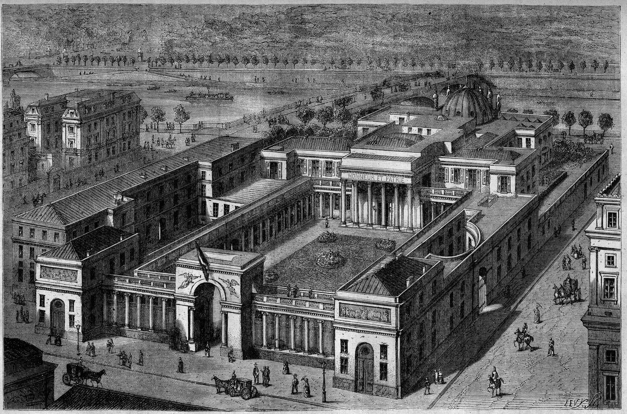 Luftaufnahme des Palais de la Légion d