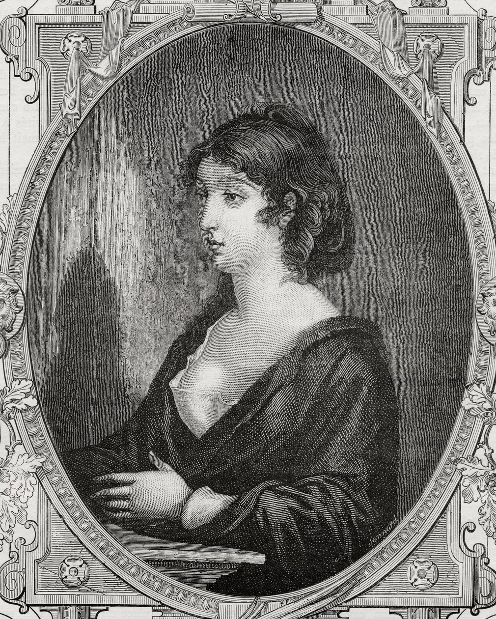 Aimee Cecile Renault (1774-94) graviert von Pannemaker nach Rambert, aus 