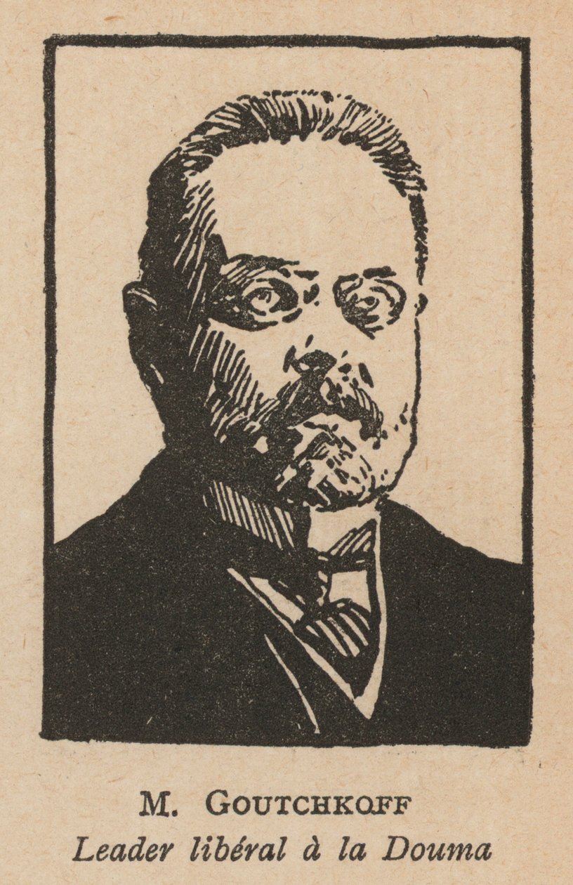 Alexander Guchkov, russischer Oktobrist-Politiker und Vorsitzender der Staatsduma von French School