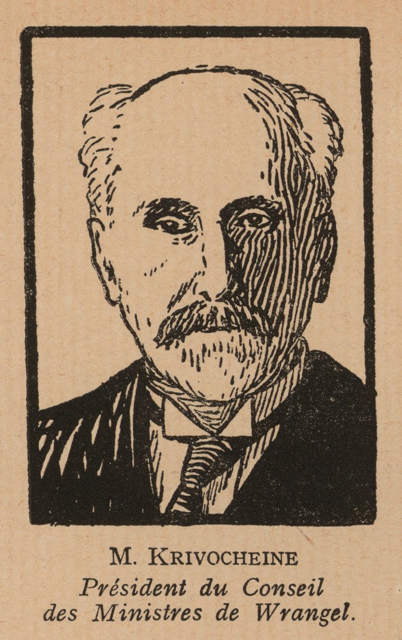 Alexander Krivoshein, russischer monarchistischer Politiker, der die Weiße Regierung von Pyotr Wrangel auf der Krim im Russischen Bürgerkrieg leitete von French School