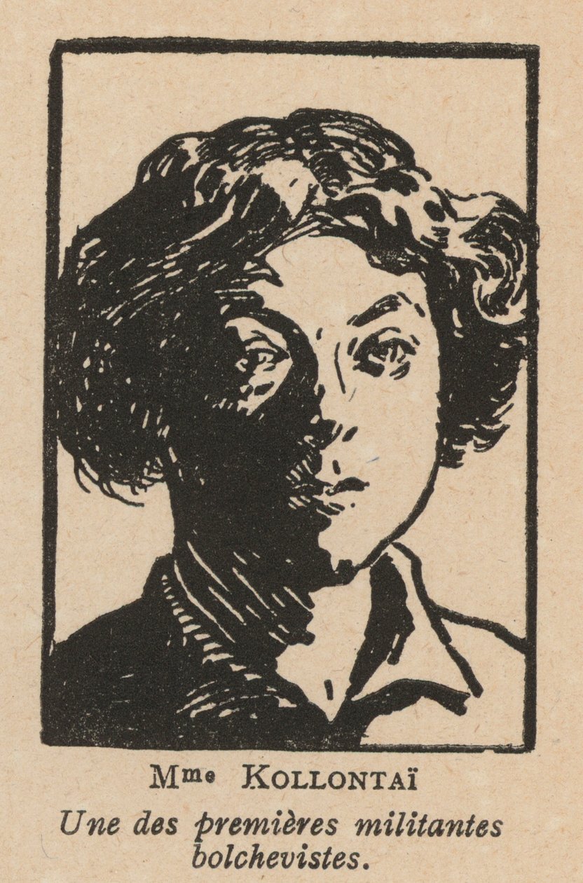 Alexandra Kollontai, russische marxistische Revolutionärin und Diplomatin von French School