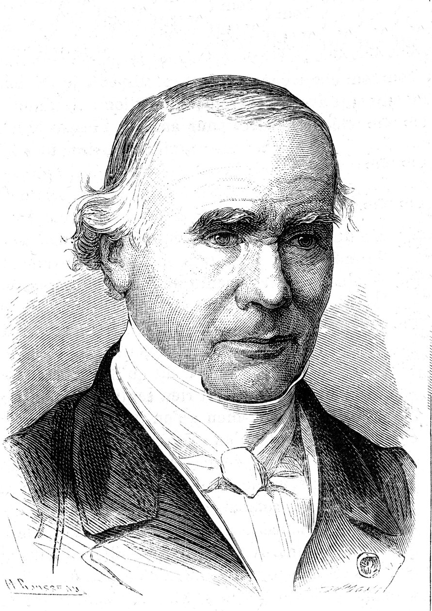 Alfred VELPEAU (1795-1867), französischer Anatom und Chirurg, Erfinder der Velpeau-Binde. Gravur 1867 von French School