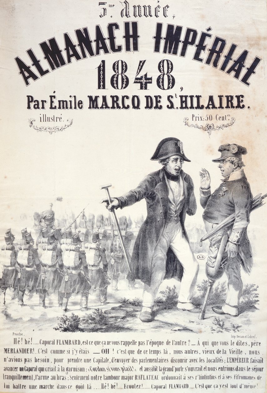 Almanach Imperial von Emile Marco de St. Hilaire, 1848 von French School