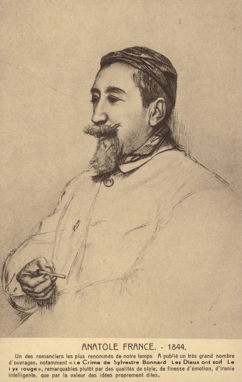Anatole France (1844-1924), französischer Dichter, Journalist und Romanautor von French School