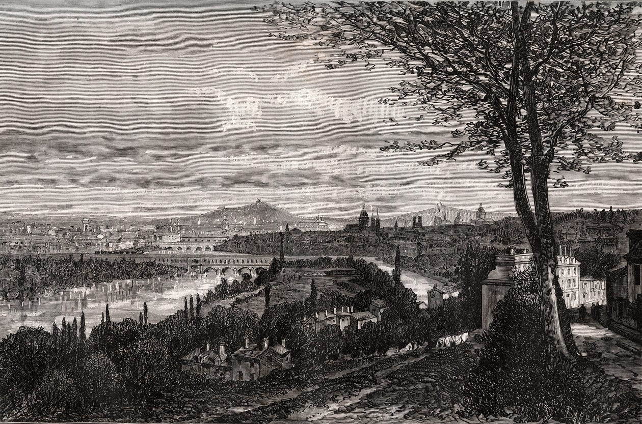 Bellevue (Seine-et-Oise) - Gravur in „La France illustree: geographie, histoire, administration statistique“ von V.A. Malt-Brown. 1884 von French School
