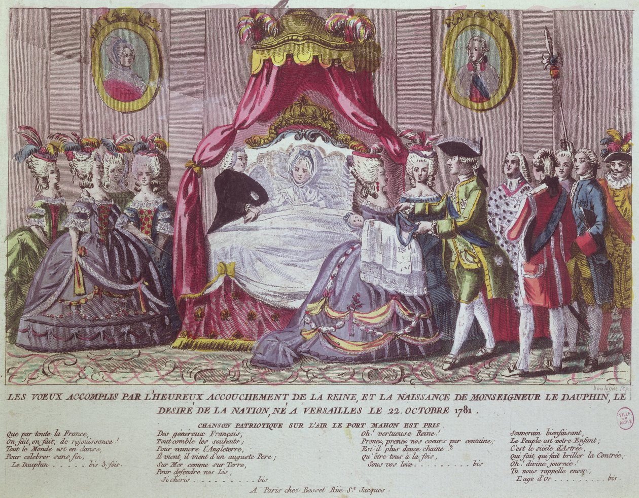 Geburt des Grand Dauphin, Louis Joseph (1781-1789) von French School