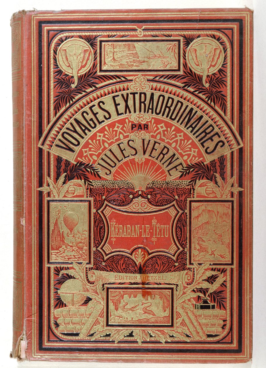 Buchumschlag von Keraban der Starrkopf von Jules Verne (1828-1905), Ausgaben Hetzel, 1883 von French School