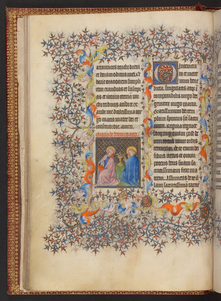 Stundenbuch, Add MS 32454 f.14v, Frankreich von French School