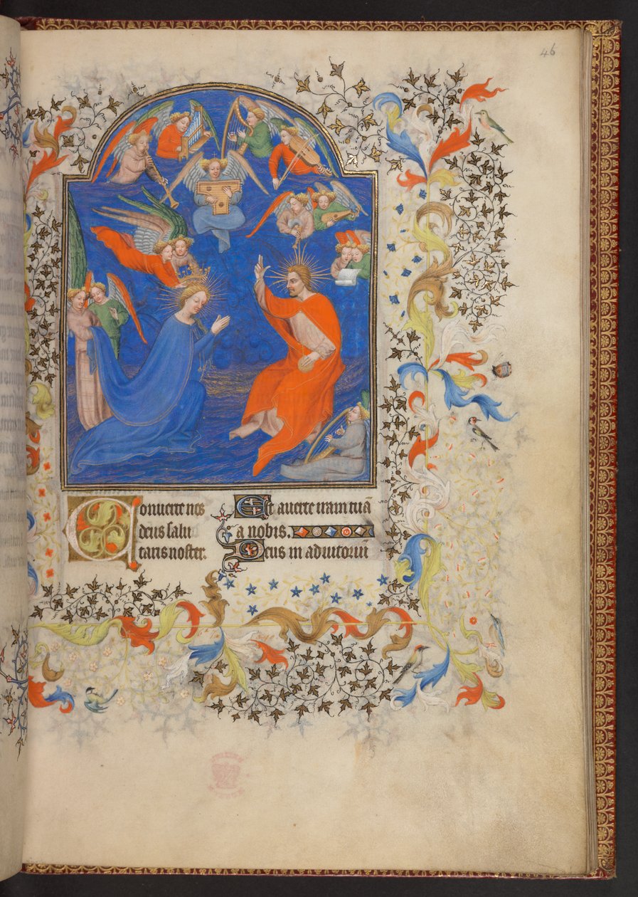 Stundenbuch, Add MS 32454 f.46r, Frankreich von French School
