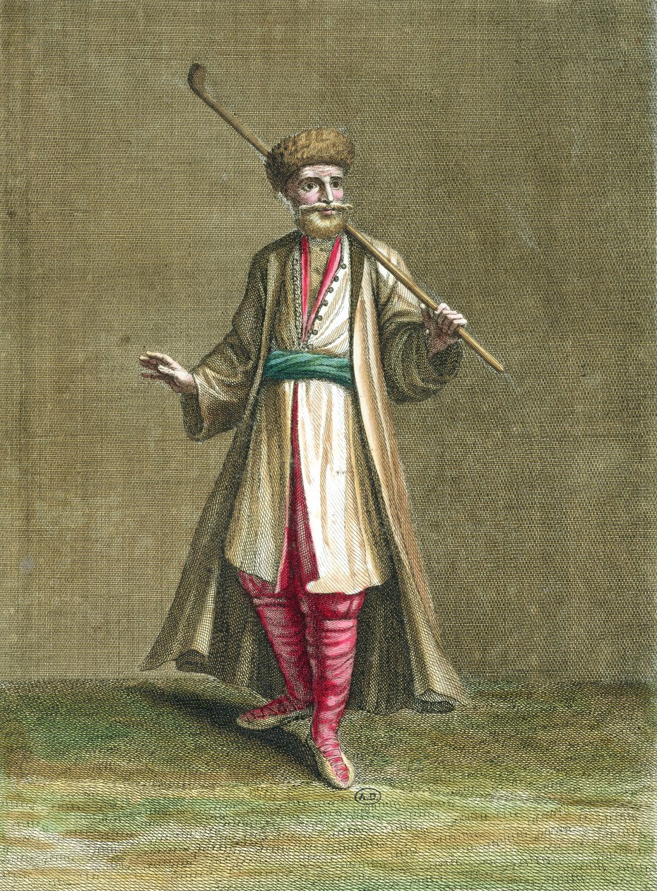 Bulgarische Tracht, Illustration aus Recueil de Costumes du Levant, 1707-8 von French School