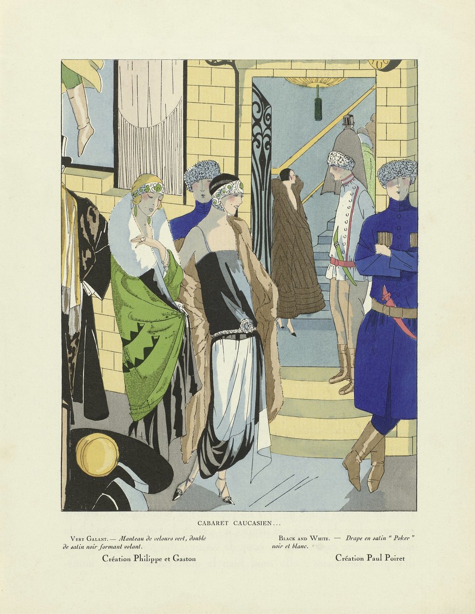 Cabaret Caucasien, aus Art-Gout-Beaute, veröffentlicht 1920er von French School