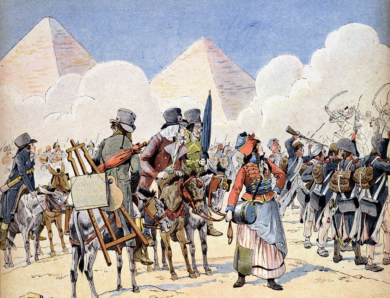 Ägyptenfeldzug (1798-1801): Die französische Armee in Ägypten unter Napoleon Bonaparte: die Künstler, die der Armee folgen von French School