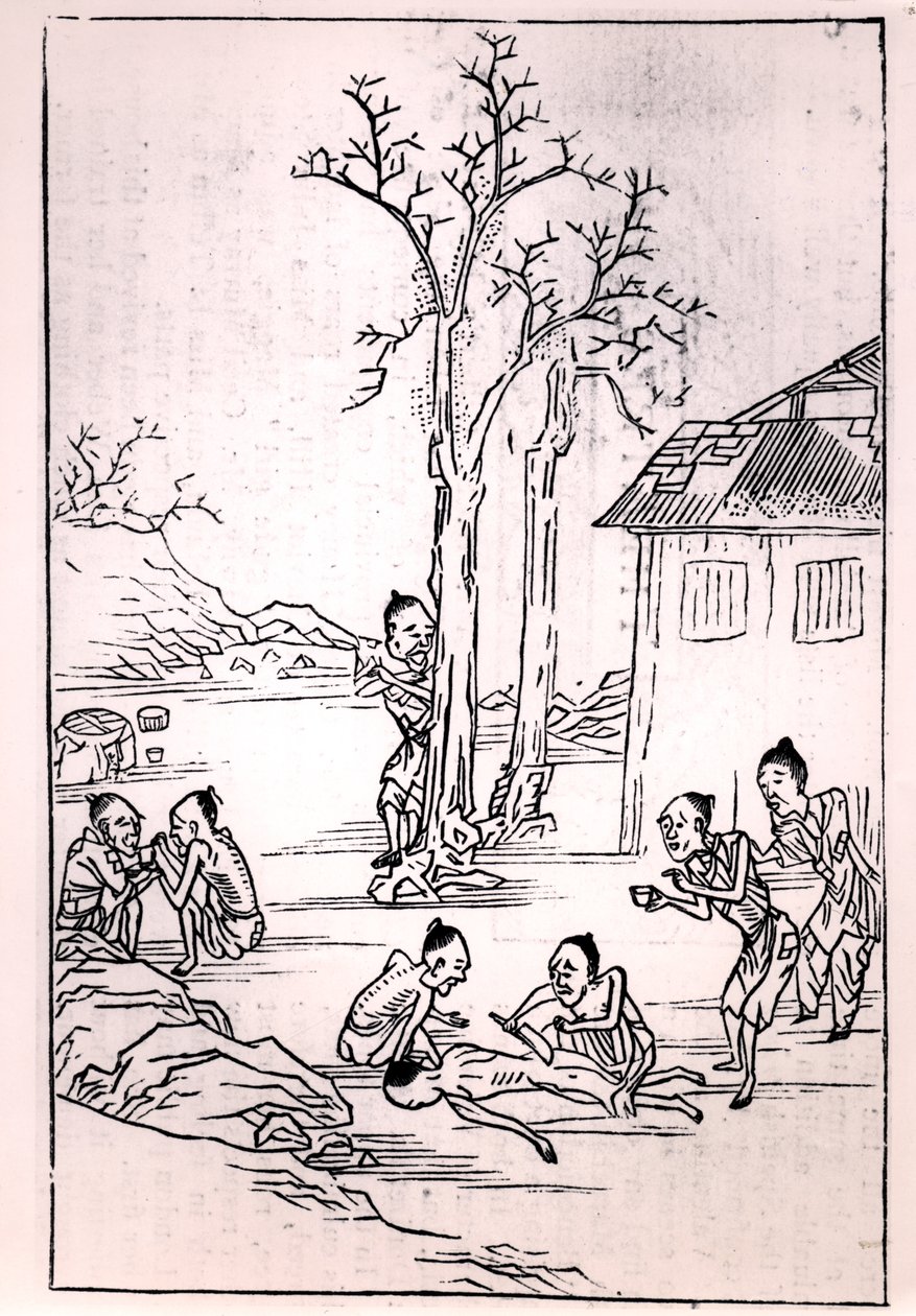 Kannibalismus in China, aus einer chinesischen Zeichnung, 1870 von French School