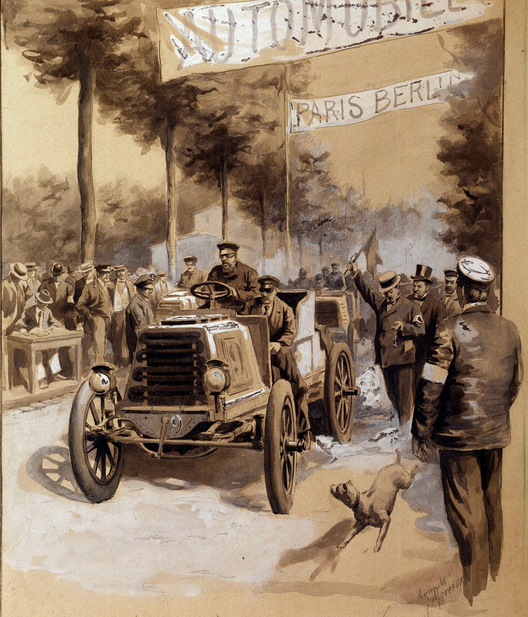 Autorennen zwischen Paris und Berlin von French School