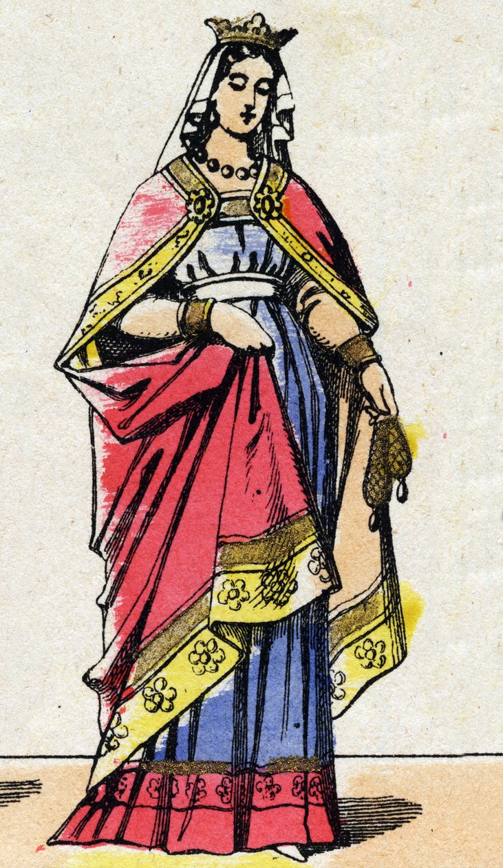 Karolingische Dynastie: Porträt von Adelaide d