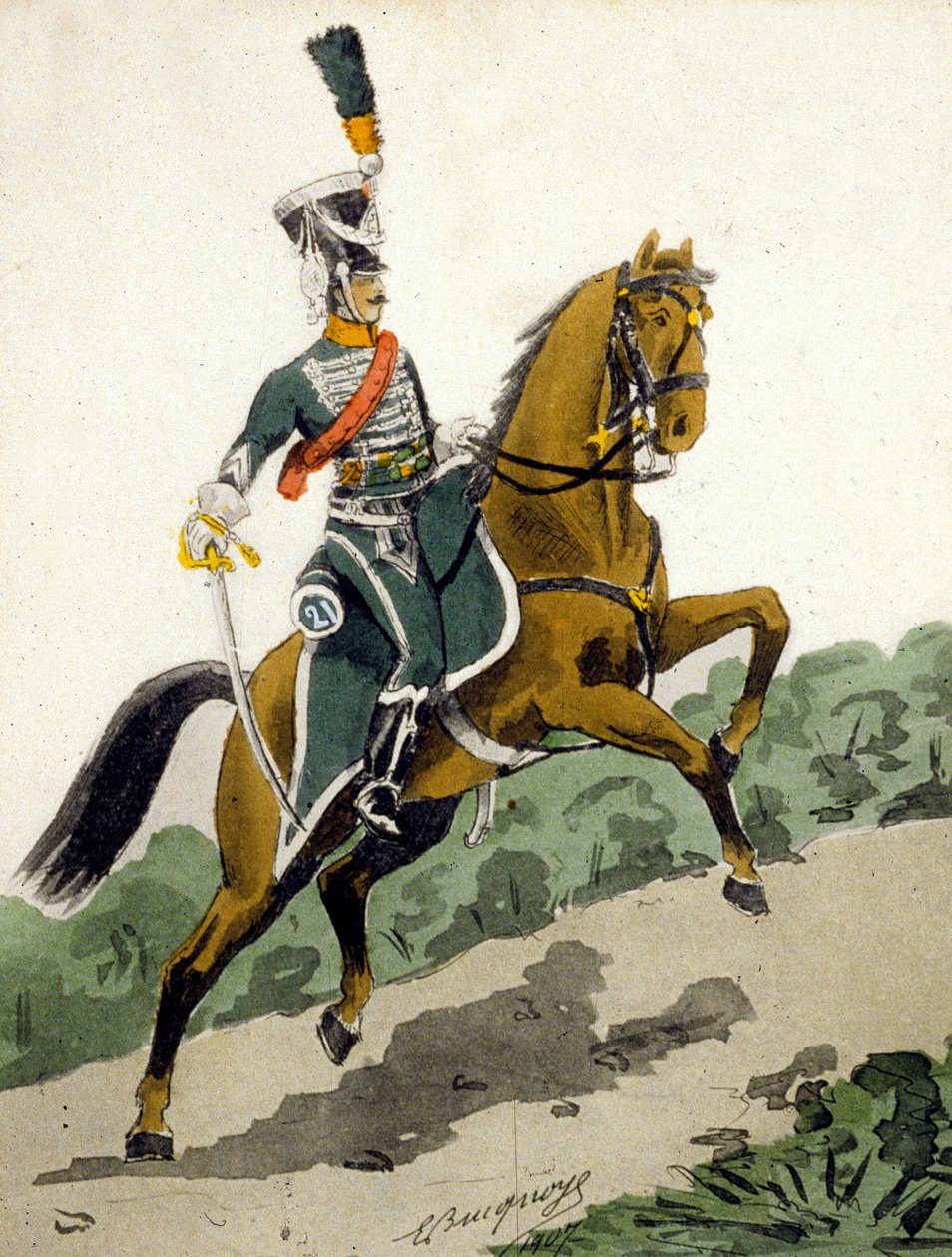 Kavallerist des 1. Kaiserreichs von French School