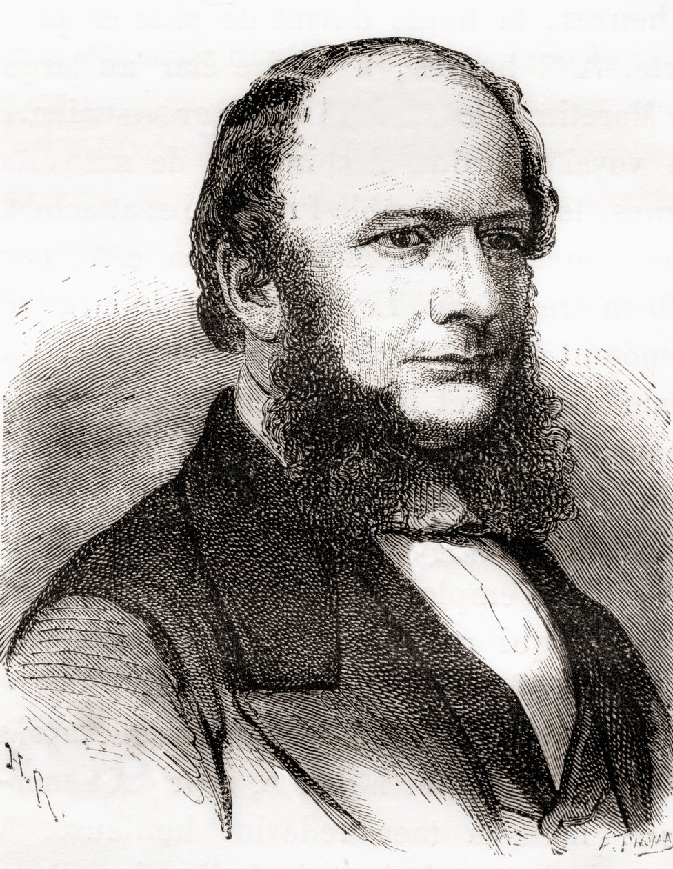 Charles William Siemens, aus Les Merveilles de la Science, veröffentlicht um 1870 (Gravur) von French School