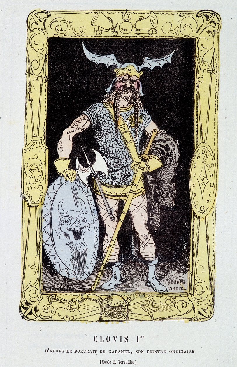 Chlodwig I. - in „Die tintamarreske Geschichte Frankreichs“ von Touchatout von French School