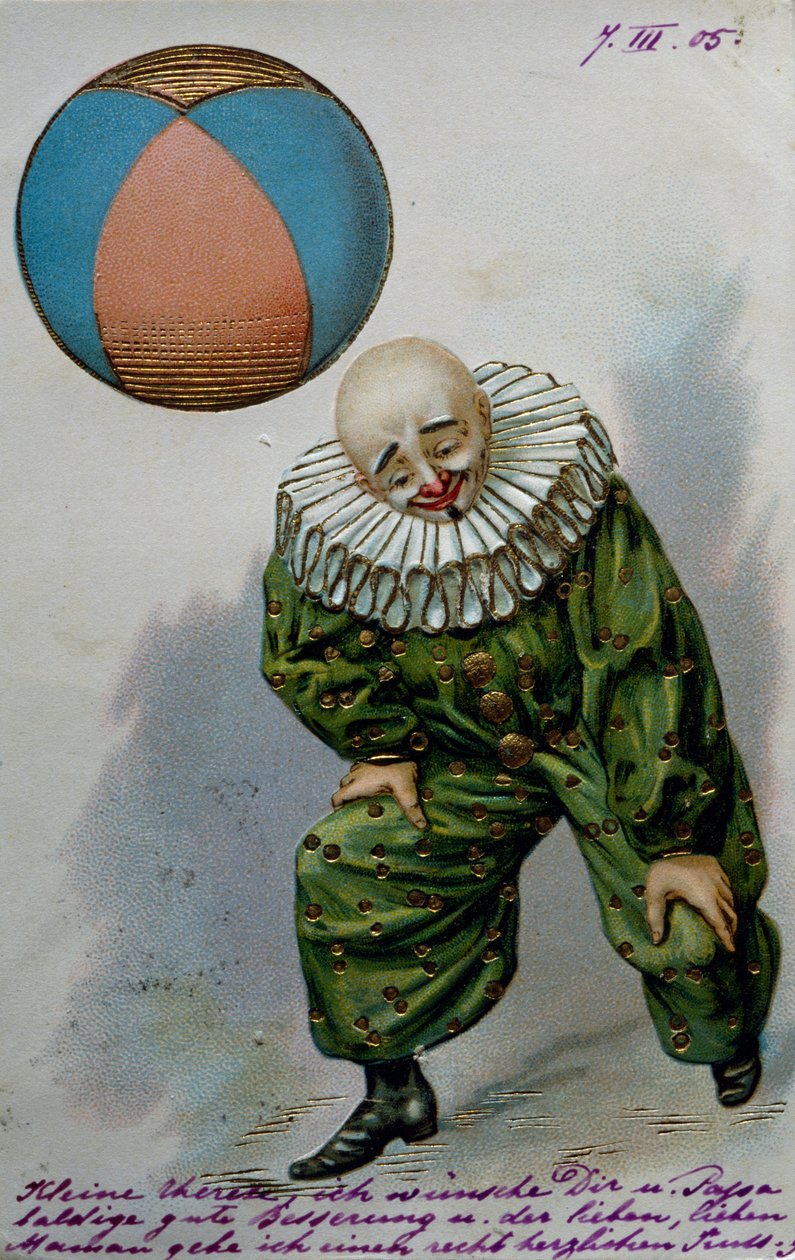 Clown, ca. 1905 (Postkarte) von French School