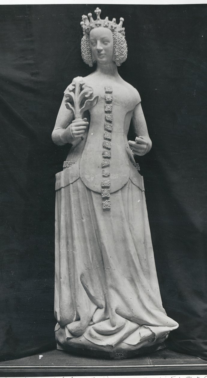 Kopie einer Statue von Isabella von Bayern (1371-1435) von French School