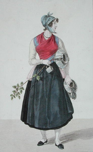 Milchmädchen von Peyssac in der Umgebung von Bordeaux von French School