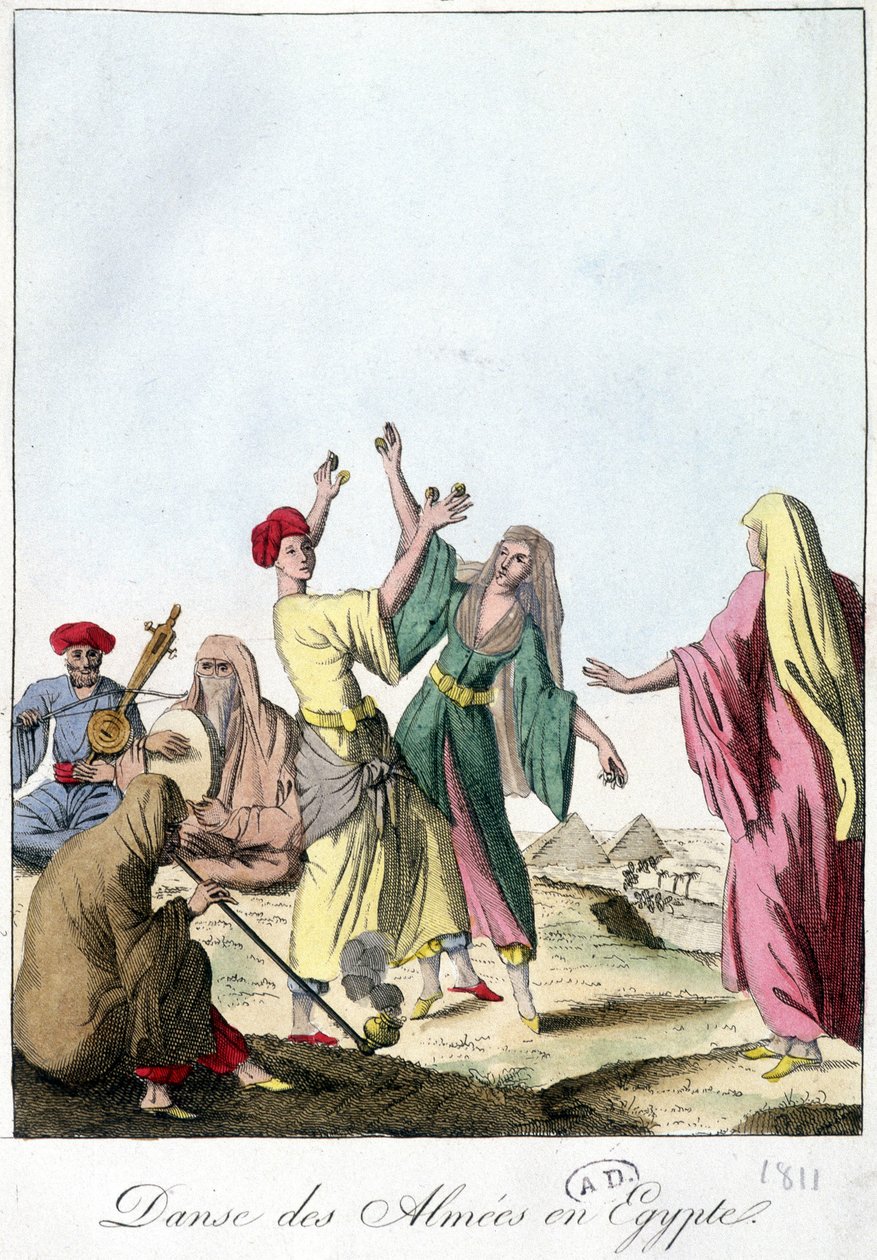 Tanz der Almies in Ägypten. 1811. von French School