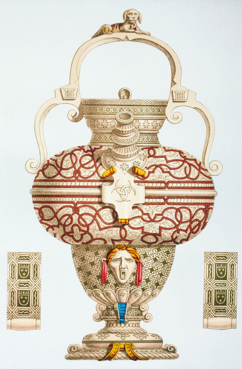 Dekorierte Trinkflasche von Henri II. von Frankreich, 1873 von French School