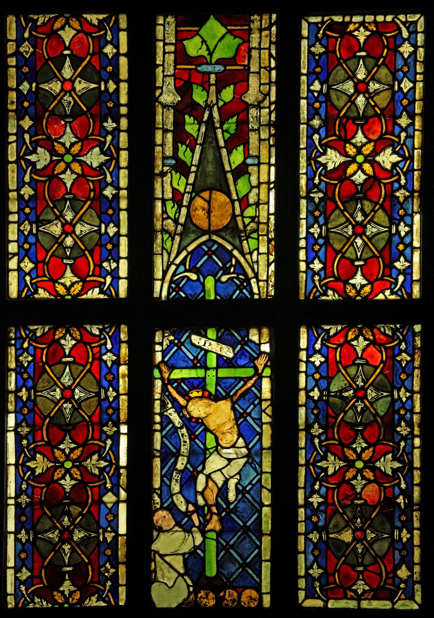 Die Kreuzigung, ursprünglich aus der Kirche der Franziskaner in Colmar? von French School