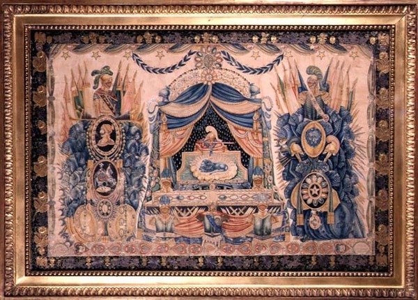 Entwurf für ein napoleonisches Militärdenkmal mit Trophäen (um 1830) von French School