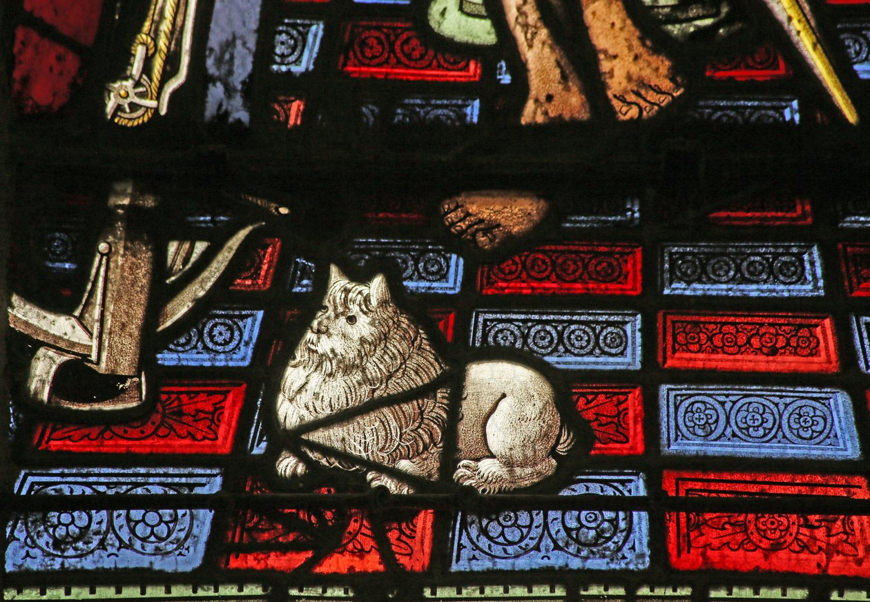 Detail aus dem Martyrium des hl. Sebastian - ein Hund von French School