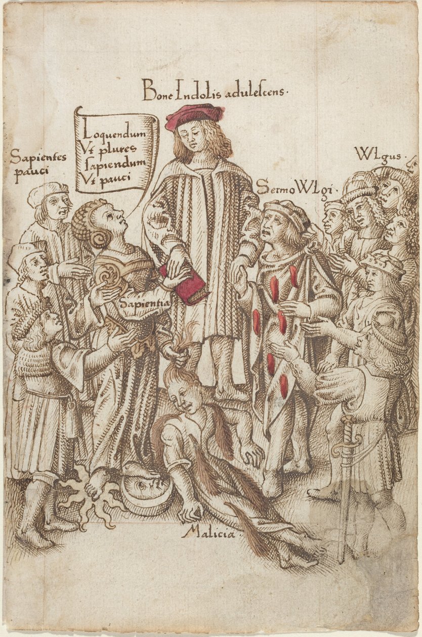 Gehe nicht außerhalb der öffentlichen Straße [fol. 35 recto], c.1512-1515 von French School