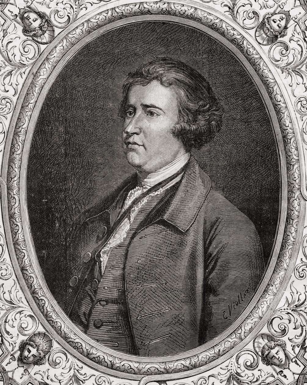 Edmund Burke, aus Histoire de la Revolution Francaise von Louis Blanc von French School