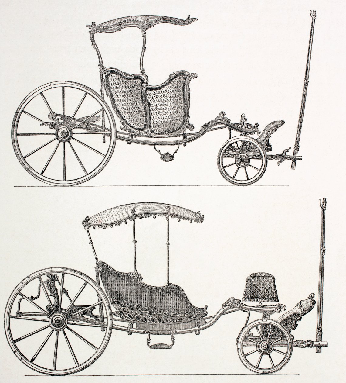 Französische Kutschen des 18. Jahrhunderts, 1875 von French School