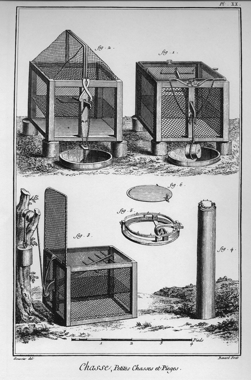 Enzyklopädie oder Wörterbuch der Wissenschaften, Künste und Berufe von Denis Diderot (1713-1784) und Jean d
