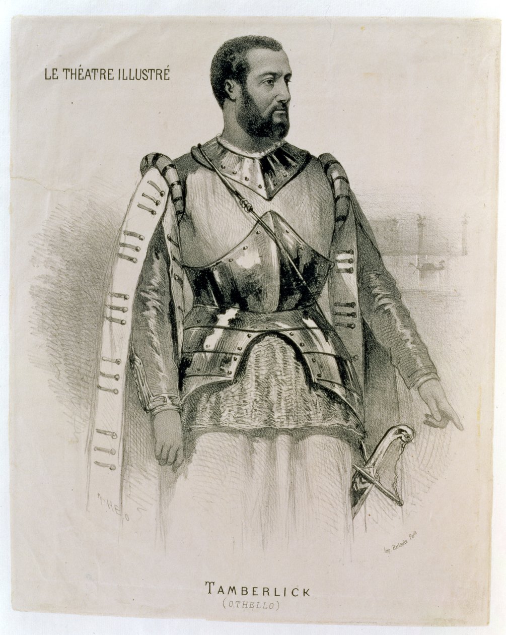 Enrico Tamberlick als Othello, aus The Illustrated Theatre von French School