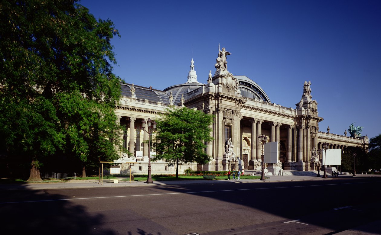 Fassade des Grand Palais, erbaut von Henri Deglane (1855-1931), Albert Louvet (1860-1936) und Albert Thomas (1847-1907), 1897-1900 von French School