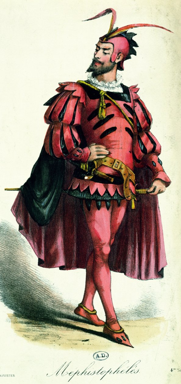 Kostüm für Mephistopheles, aus L